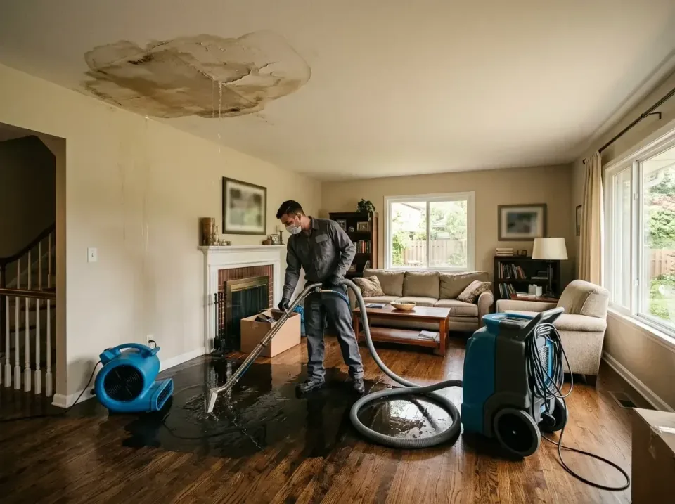 attic-pipe-burst-ceiling-drip-008 — frequently asked questions, Water Damage Restoration & Carpet Care in Kewanee, IL